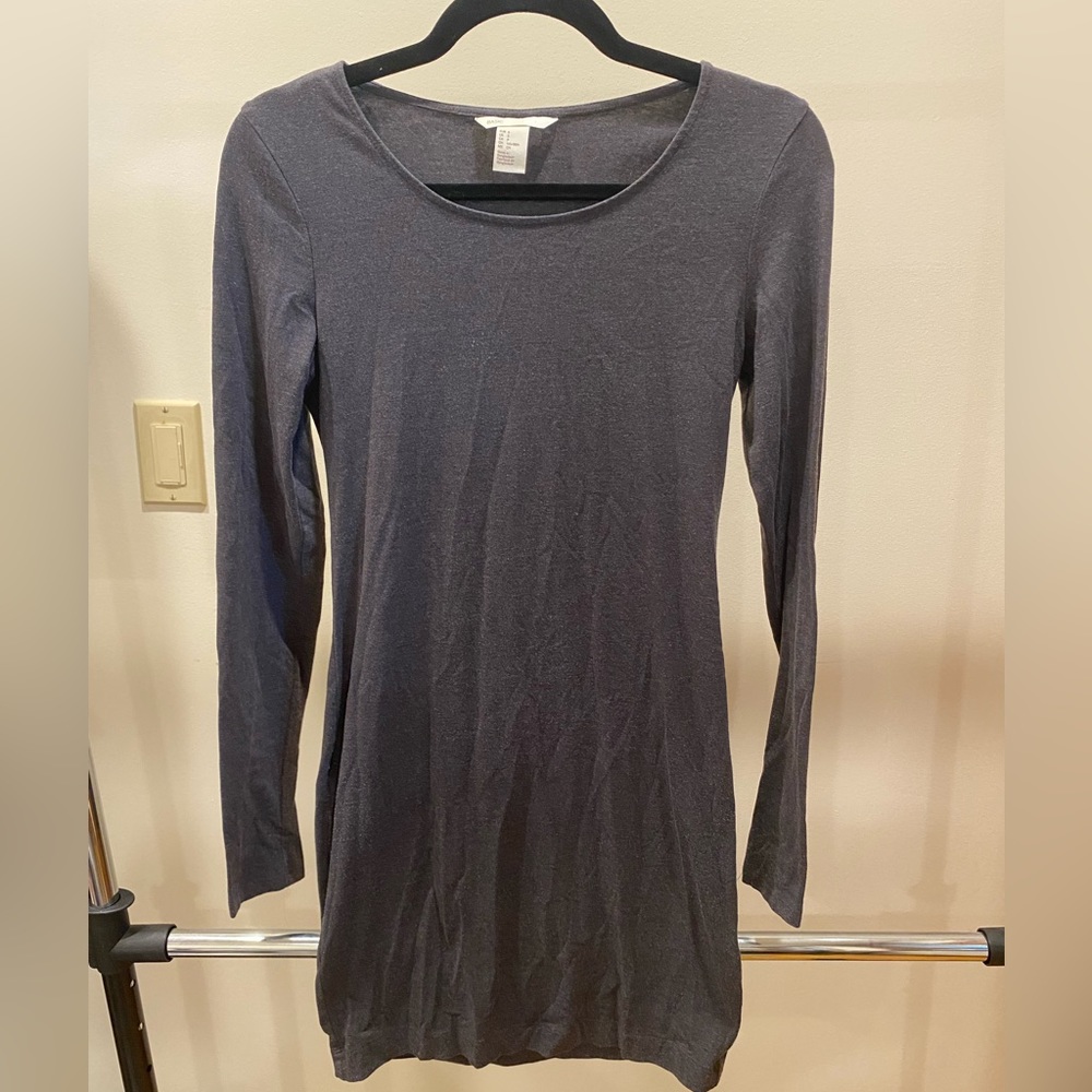 Gray H&M Long Sleeve Dress